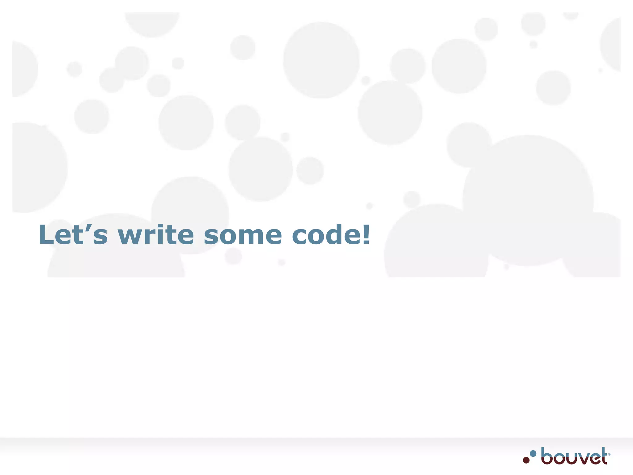 Let’s write some code!