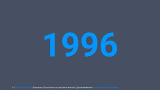 | CODE DAYS 2020 | Enterprise Cloud-native ist das Neue Normal | @LeanderReimer #cloudnativenerd #qaware
1996
3
 