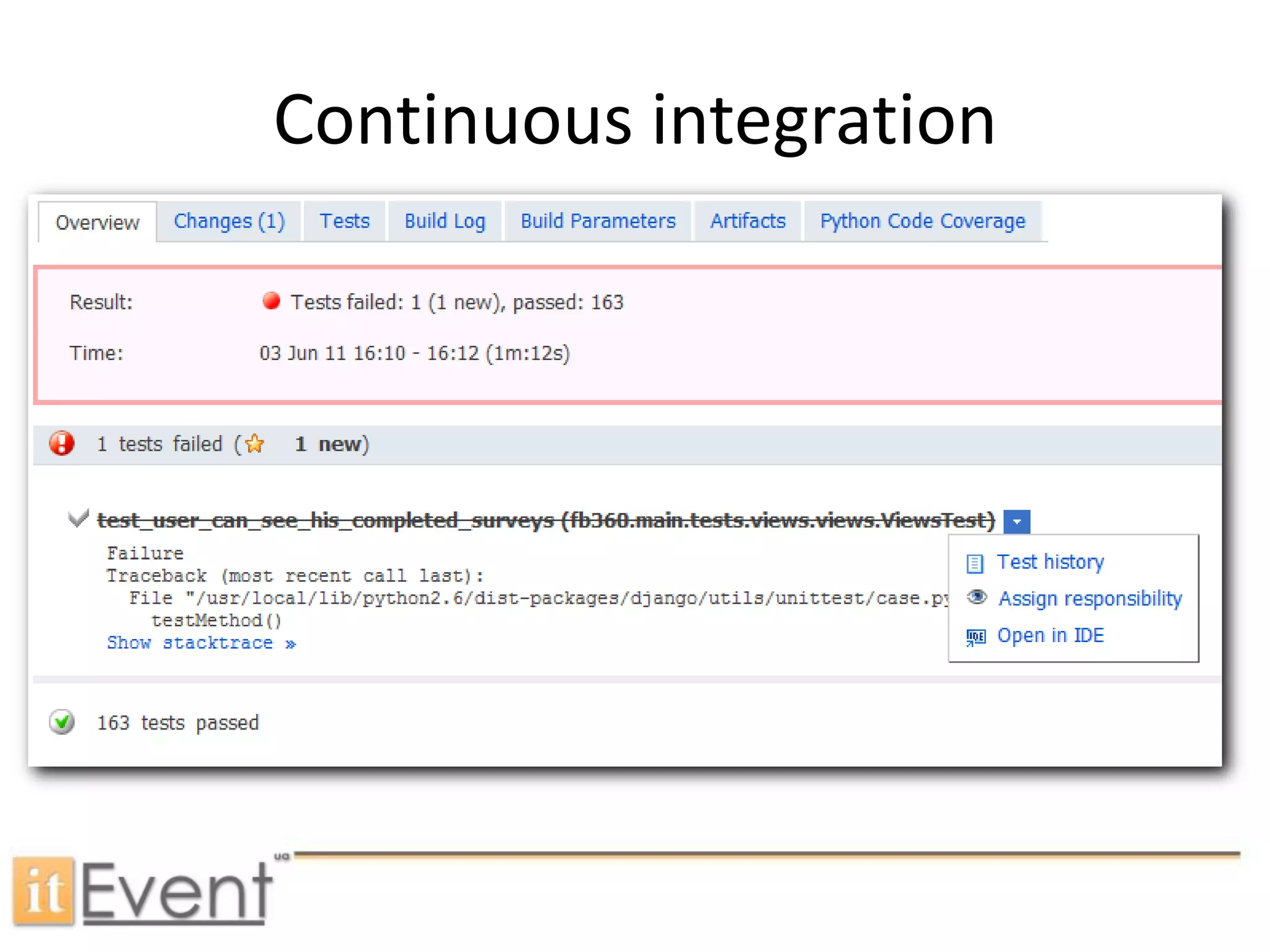 Continuous integration