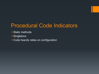 Code: from Procedural to Object Oriented | PPTX