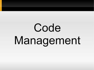 Code Management (Version Control) | PPT