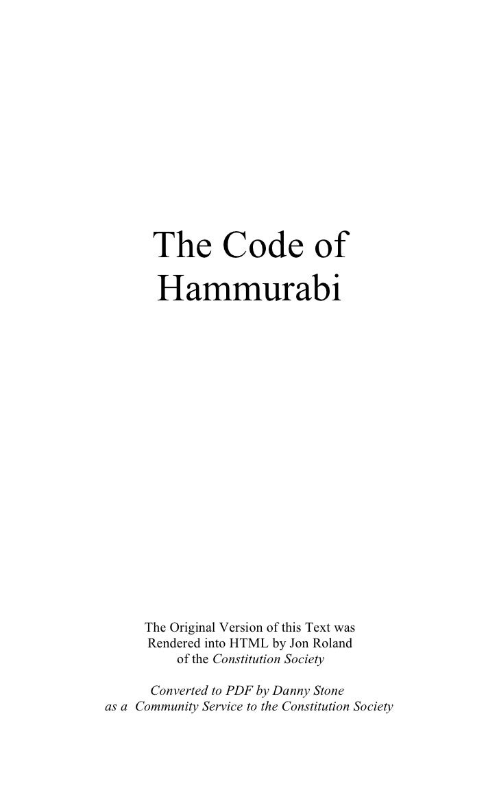 the code of hammurabi one of Only of the fact--with one striking exception an accused person was allowed to cast himself into the river, the euphrates the code of hammurabi, editio princeps, by v scheil in tome iv of the textes elamites-semitiques of the memoires de la. the code of hammurabi one of Only of the fact--with one striking exception an accused person was allowed to cast himself into the river, the euphrates the code of hammurabi, editio princeps, by v scheil in tome iv of the textes elamites-semitiques of the memoires de la.