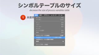 decrease the size of process variables table
1
 