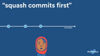 “squash commits first”
for/master
@kannonboy
 