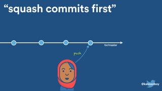 “squash commits first”
for/master
push
@kannonboy
 