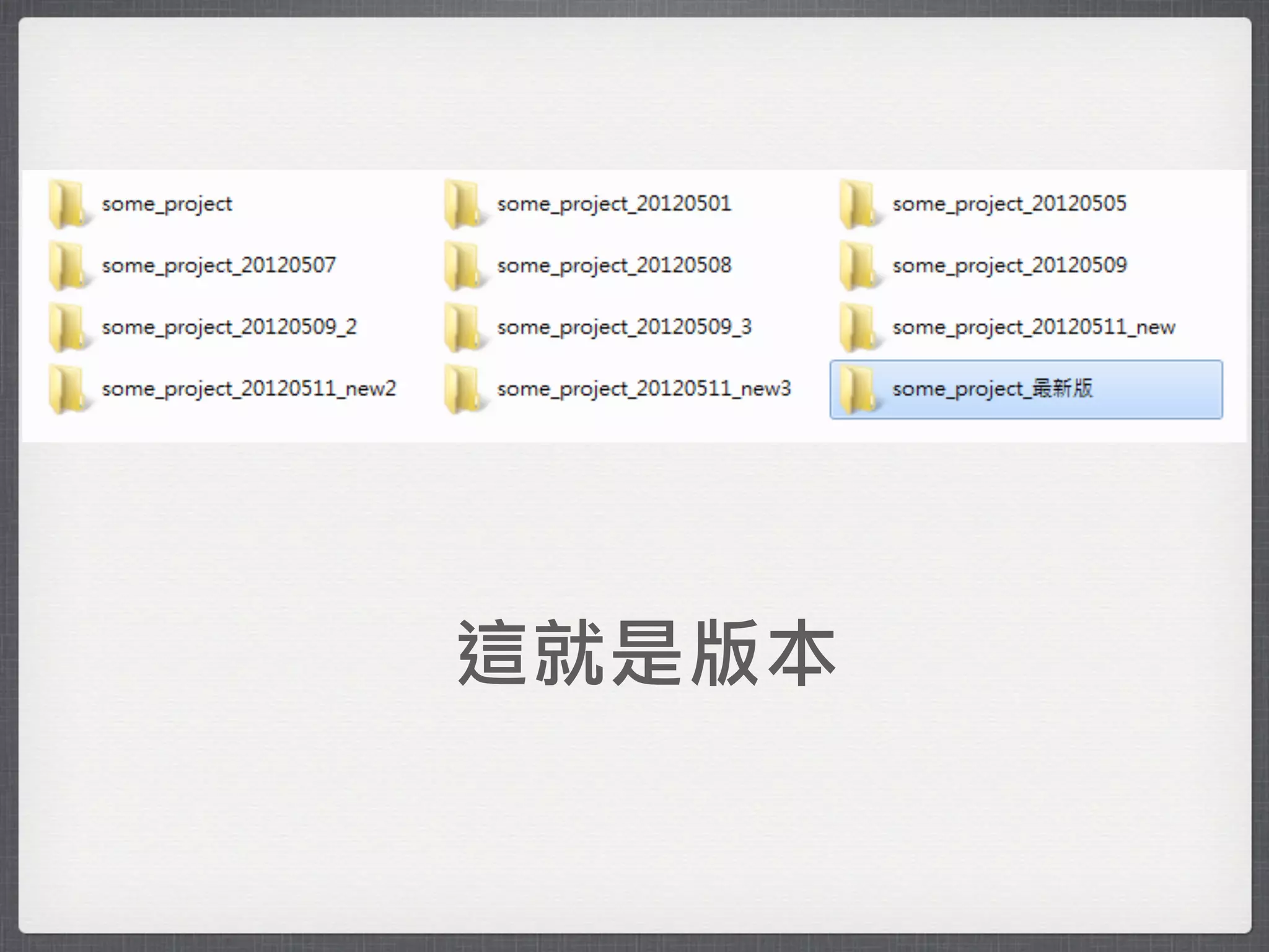 這就是版本
 
