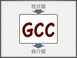 程式碼




GCC
執行檔
 
