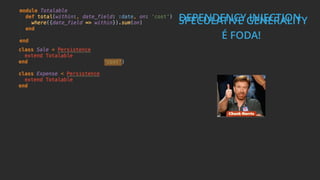 SPECULATIVE GENERALITYDEPENDENCY INJECTION
É FODA!
 