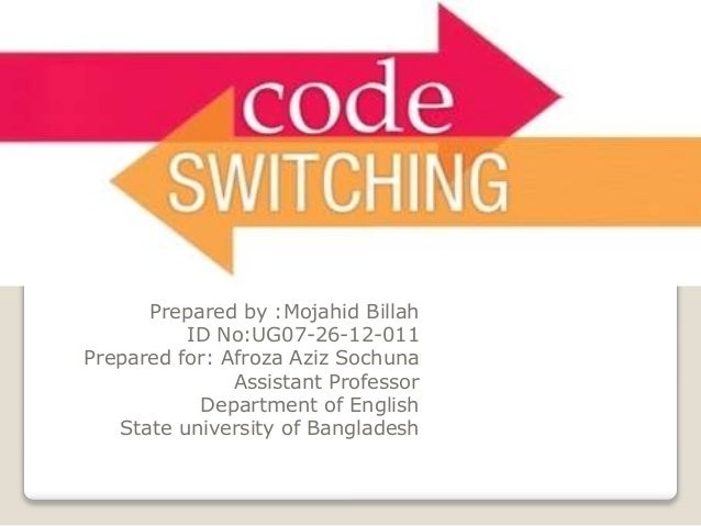 Code Switching Reason