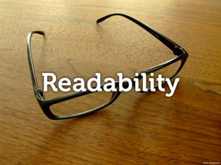 Readability
photo: Morgenland
 