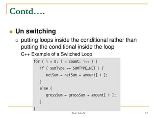 Code tuning techniques | PDF
