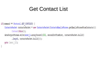 Get Contact List
 