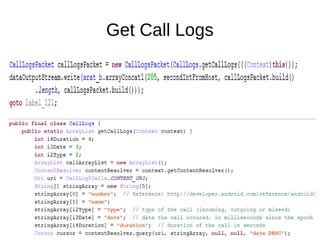 Get Call Logs
 