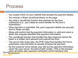 Accepting Online Payment for Your Library and ‘Stripe’ as an Example | PPTX