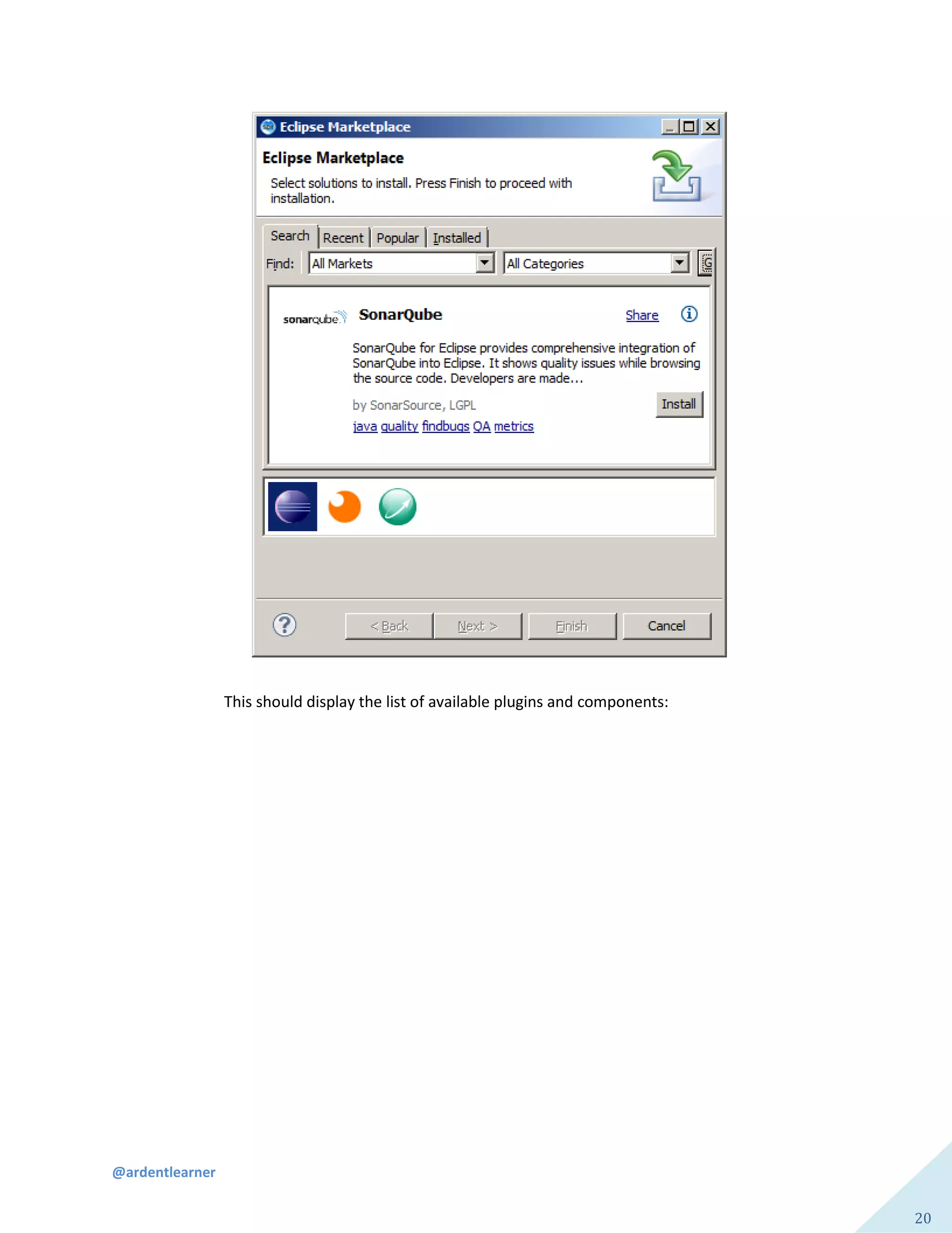 @ardentlearner
20
This should display the list of available plugins and components:
 