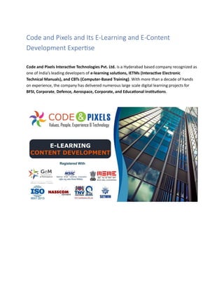 Code and Pixels and Its E-Learning and E-Content Development Expertise.pdf