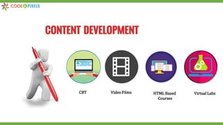 CBT Video Films HTML Based
Courses
Virtual Labs
 