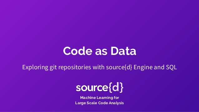 machine learning for code analysis