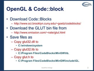 Graphics Programming OpenGL & GLUT In Code::Blocks | PPT