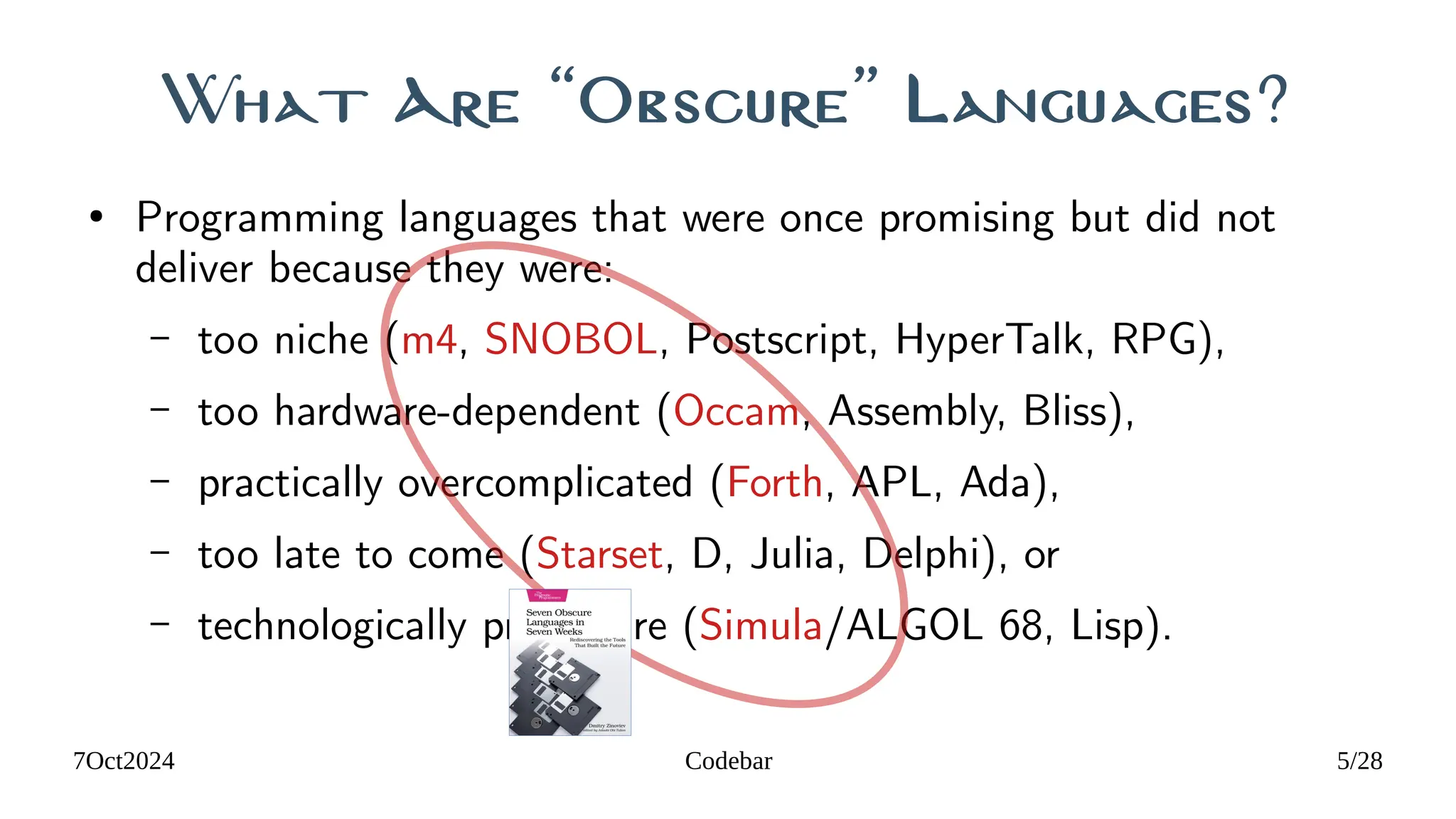 What You Can Learn from Obscure Programming Languages | PDF