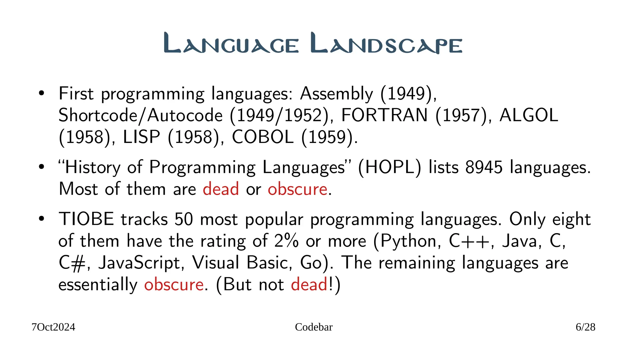 What You Can Learn from Obscure Programming Languages | PDF