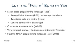 What You Can Learn from Obscure Programming Languages | PPT