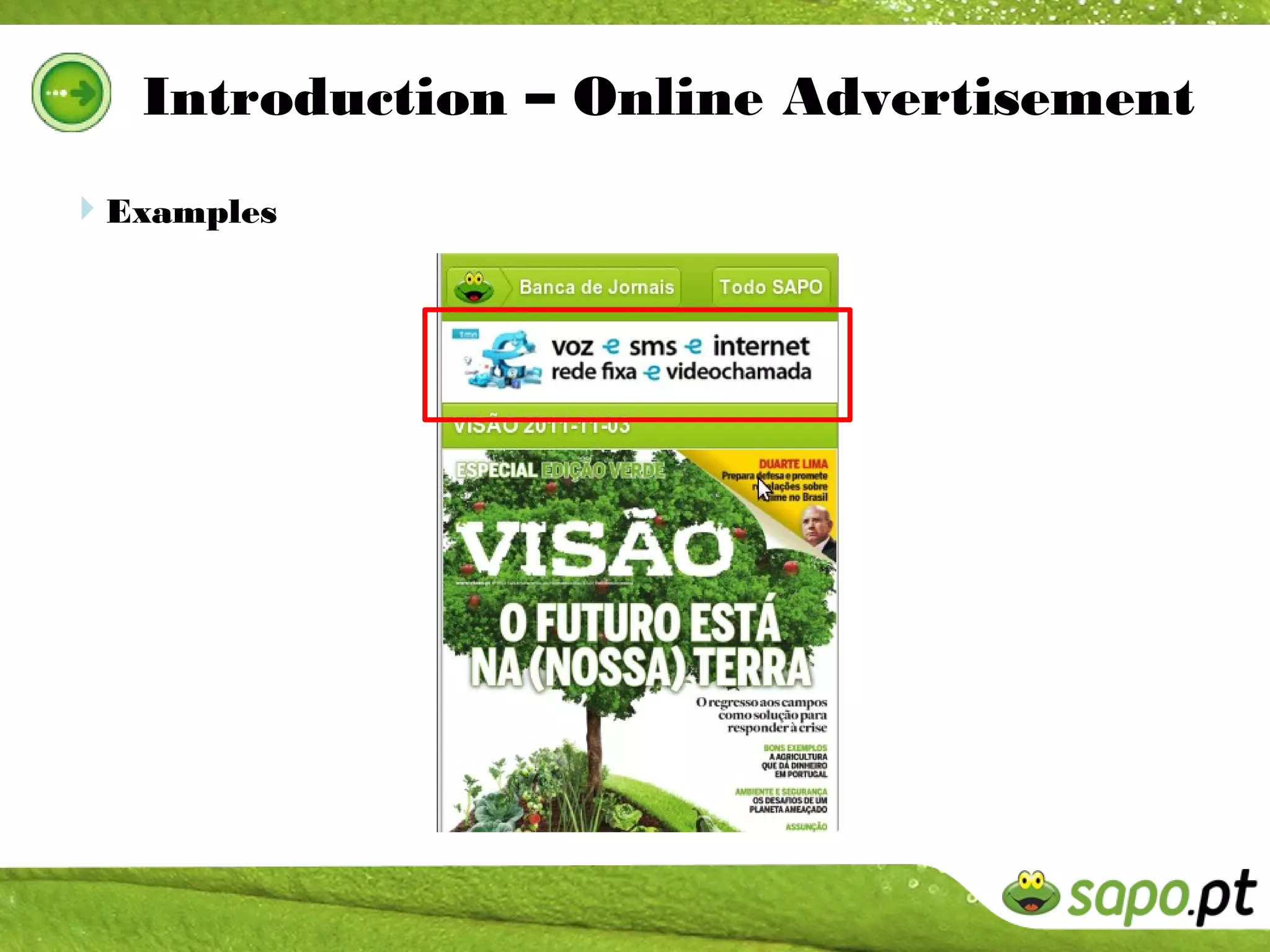 Introduction – Online Advertisement
Examples
 