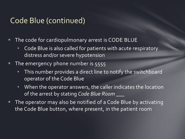 Code blue | PPTX | First Aid | Injuries