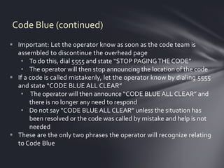 Code blue | PPTX