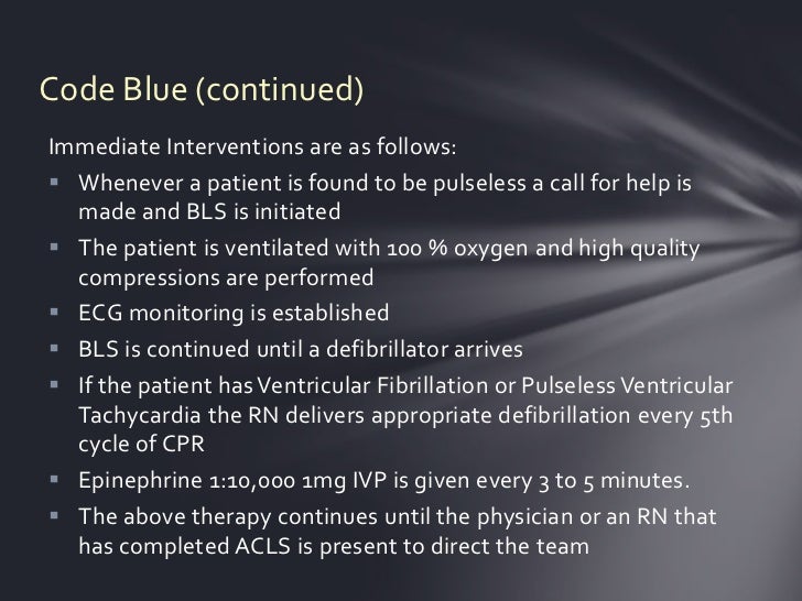 Code blue