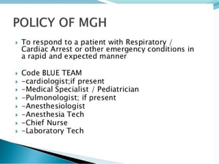 code blue code blue emergenc y . pptx | PPTX