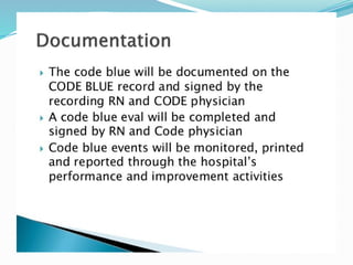 code blue code blue emergenc y . pptx | PPTX