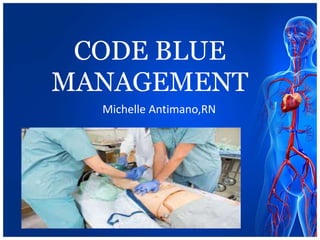 CODE BLUE
MANAGEMENT
Michelle Antimano,RN
 