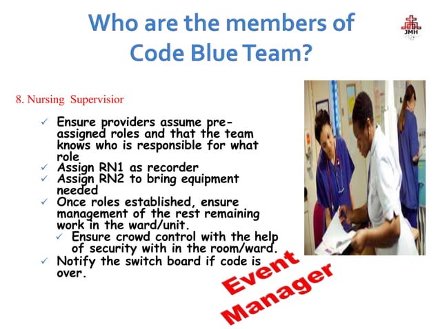 Code Blue Protocol. pptx. Cardiac arrest management in hospital | PPTX