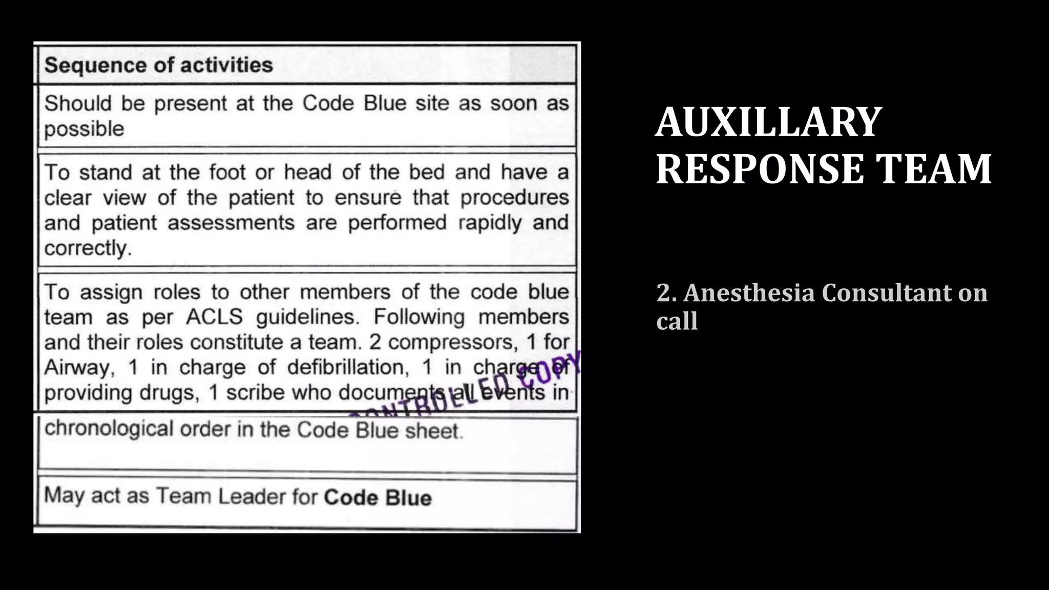 AUXILLARY
RESPONSE TEAM
 