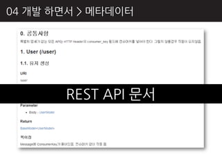 04 개발 하면서 > 메타데이터




       REST API 문서
 