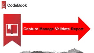 Capture Manage Validate Report
 