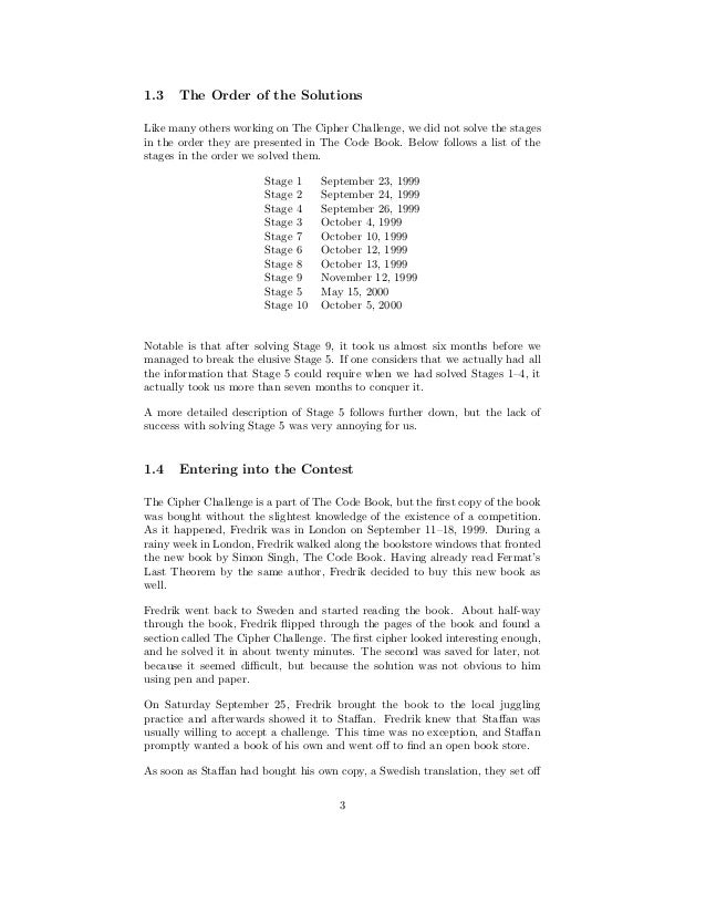 Codebook Solution
