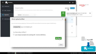 Classificatie: vertrouwelijk
Code Café Microcks - January 2022 14
load &
interpret
AsyncAPI
definitions
 