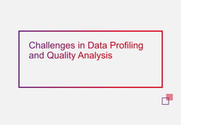 Code Camp - Data Profiling and Quality Analysis Framework | PPTX