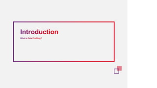 Code Camp - Data Profiling and Quality Analysis Framework | PPTX