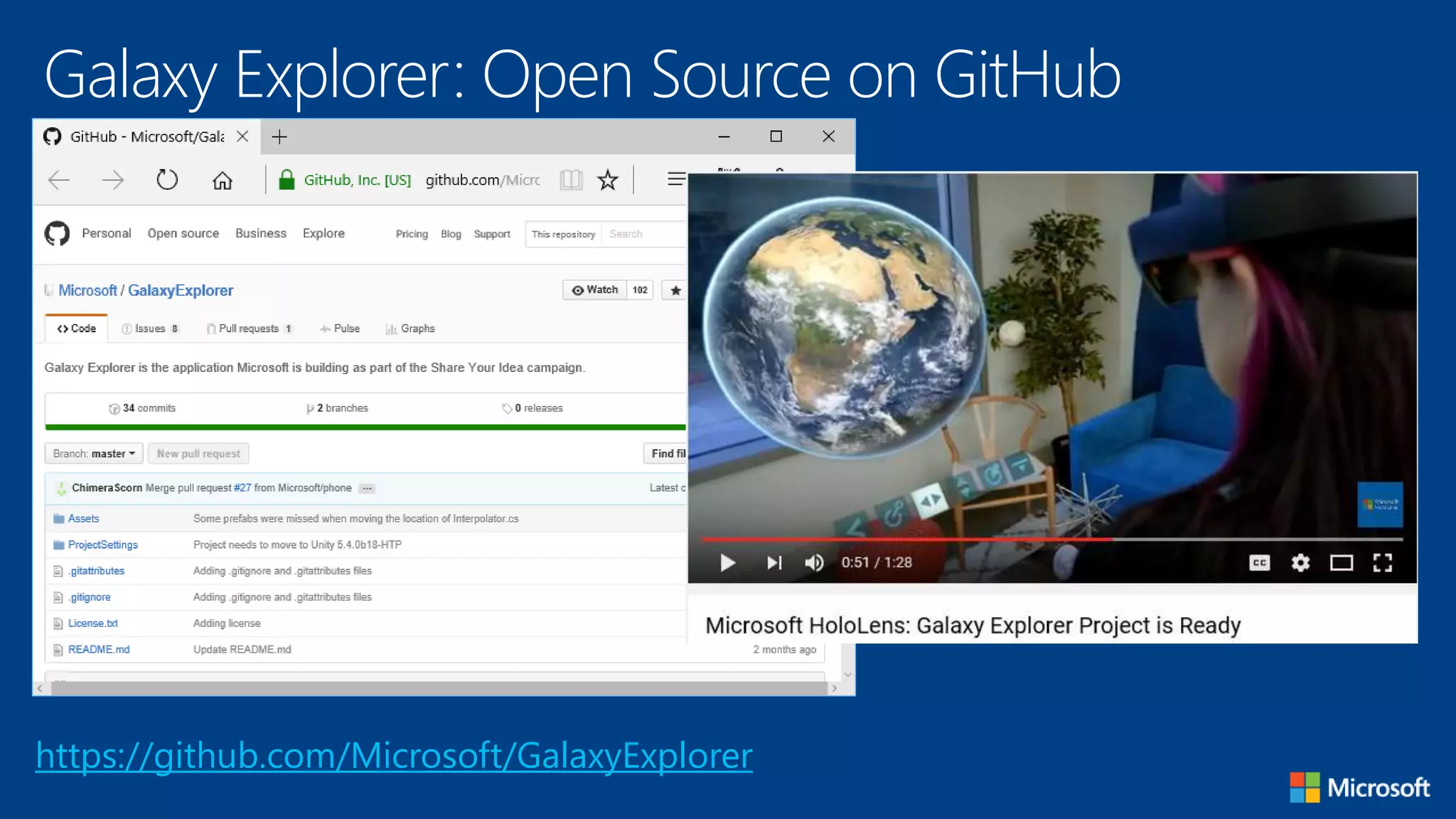 Galaxy Explorer: Open Source on GitHub
https://github.com/Microsoft/GalaxyExplorer
 