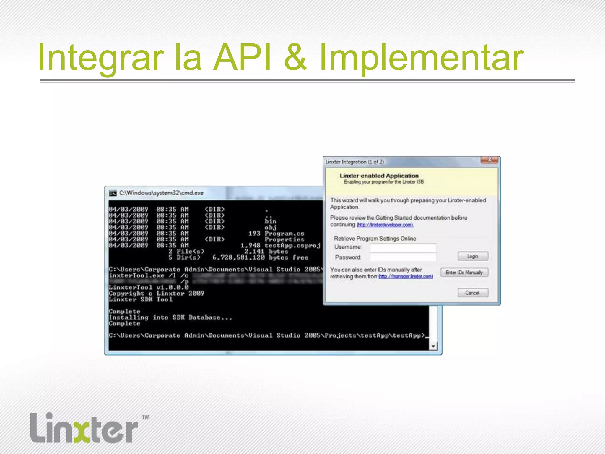 Integrar la API & Implementar