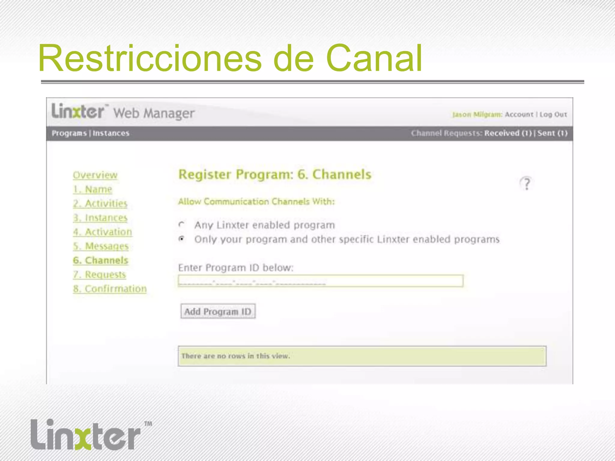 Restricciones de Canal