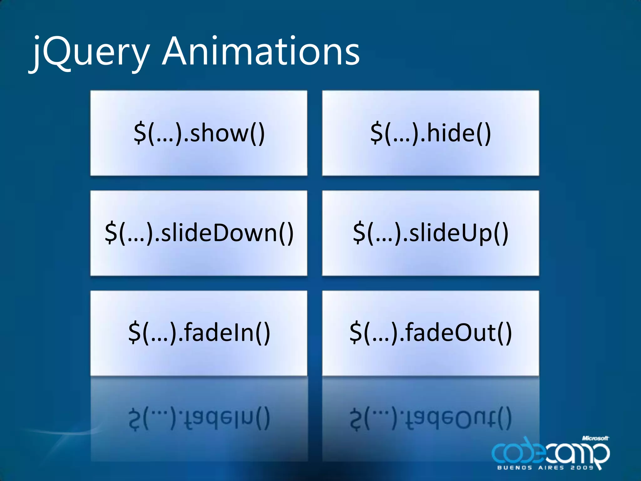 jQuery Animations