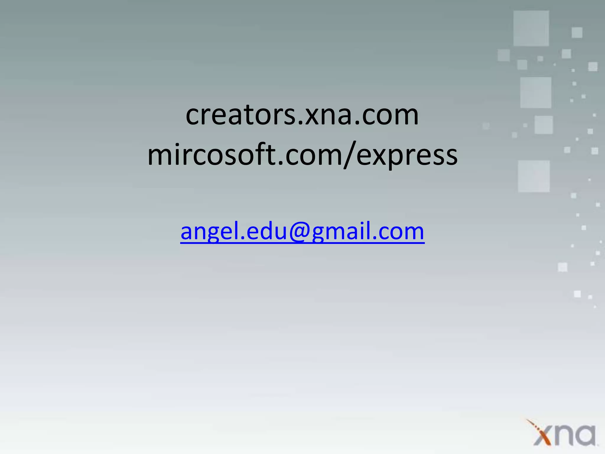 Clases en SpaceShipDebe ocupar un lugar en el espacio (Vector2)Debe usar una textura para ser representada (Texture2d y SpriteBatch)Debe responder al input (Keyboard)Debe poseer lógica al disparar los misiles (GameTime)
