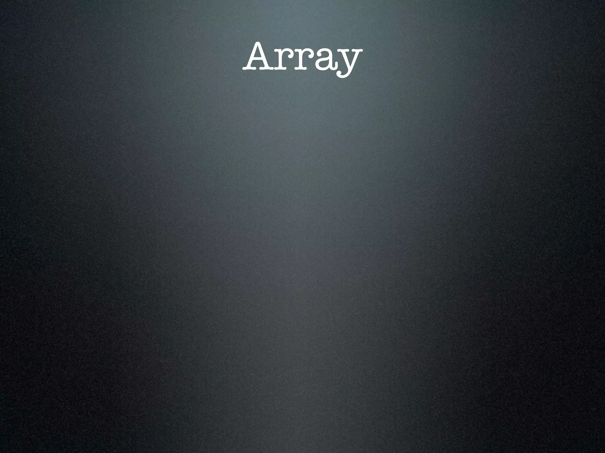 Array
 