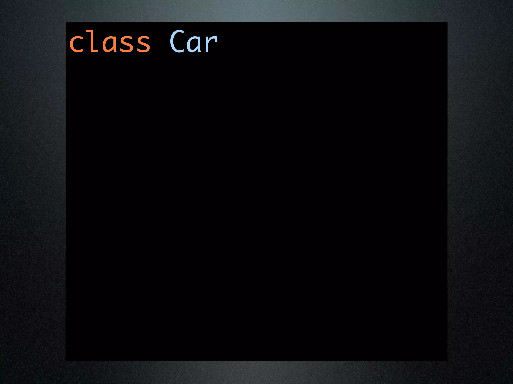class Car
 