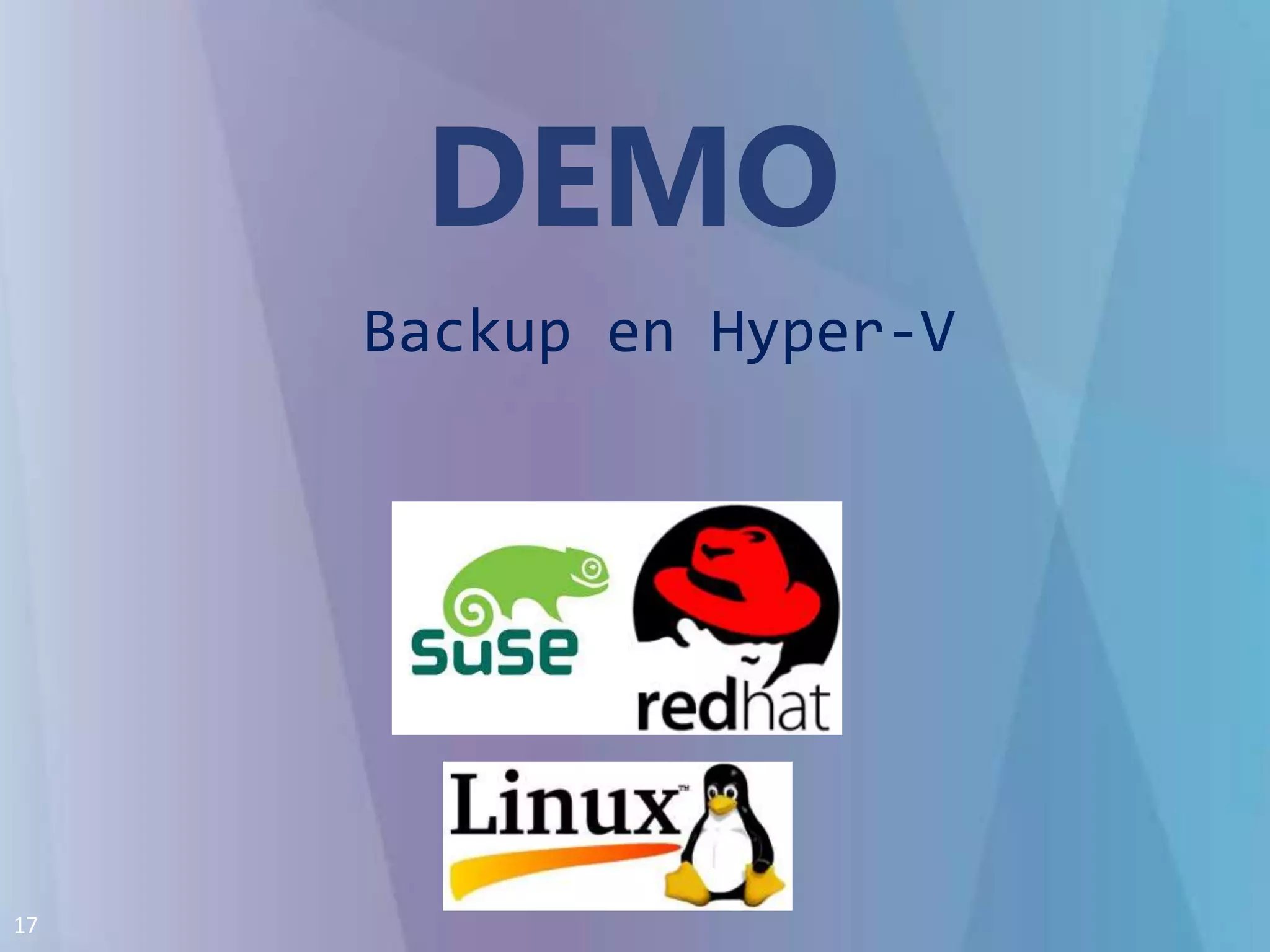 DEMOBackup en Hyper-V