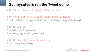 Developing for Node.JS with MySQL and NoSQL | PDF